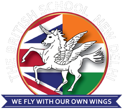 School logo with winged horse